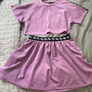 Hayley Elsaesser Scorpion Tennis Shirt and skirt